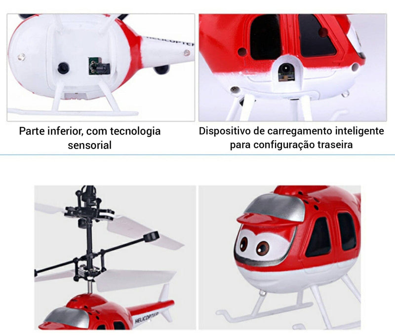 Helicóptero Divertido Com Controle Remoto